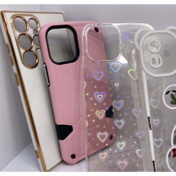 WHOLESALE Lot of 7 Cell Phone Cases Apple and Android Unlabled - Picture 2 of 4